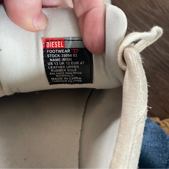 Diesel Y2K cream leather trainers 13 - Picture 7 of 10